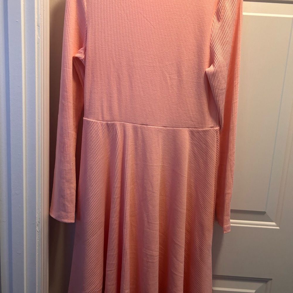 Elegant Pink Midi Dress